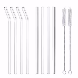Reusable Glass Drinking Straws