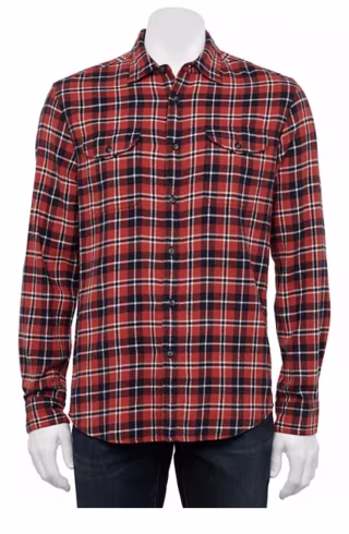 Kohl's Sonoma Goods For Life Flannel Woven Button-Down Shirt