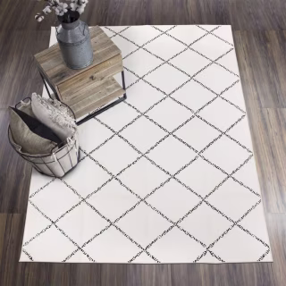 George Oliver Onion Creek White Area Rug