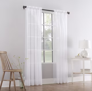 Mainstays Marjorie Sheer Voile Curtain Pane