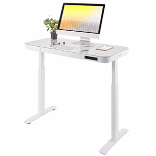 Seville Classics Airlift Electric Adjustable Workstation