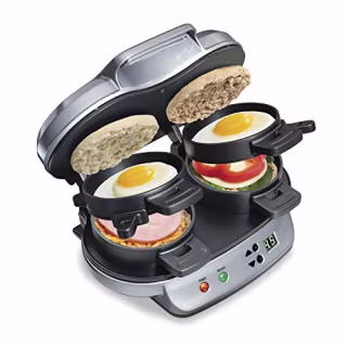 Hamilton Beach Dual Breakfast Sandwich Maker with Timer