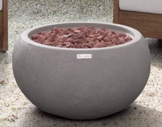 West Elm Round Fire Pit Table