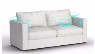 Lovesac 2 Seats + 4 Sides with StealthTech Sound + Charge