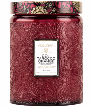 Voluspa Goji & Tarocco Orange Glass Candle