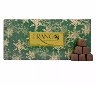 Frango Chocolates 1-Pound Holiday Wrapped Milk Mint Box of Chocolates