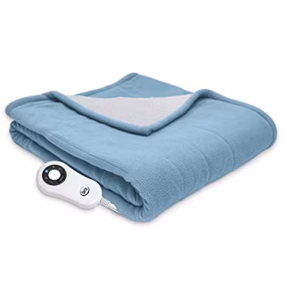 Serta Reversible Sherpa/Fleece Electric Throw Blanket