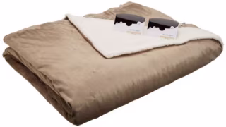 Biddeford Blankets Micro Mink Sherpa Electric Heated Blanket