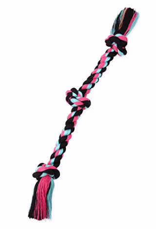 Mammoth Flossy Chews Color Rope Tug