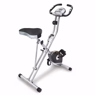 Exerpeutic Folding Magnetic Upright Exercise Bike with Pulse, 31.0' L x 19.0' W x 46.0' H (1200)