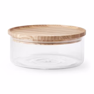 Williams Sonoma Hold Everything Stacking Glass Canister