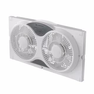 Comfort Zone 3-Speed Reversible Twin Window Fan