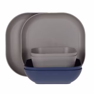 Simply Essential 6-Piece Eco Plastic Dinnerware Set