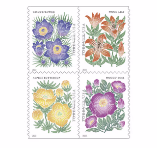 USPS First-Class Mountain Flora Forever Stamps