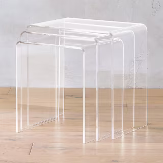 Peekaboo Acrylic Nesting Table Set