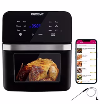 NUWAVE Brio Air Fryer Smart Oven, 15.5-Qt X-Large Family Size