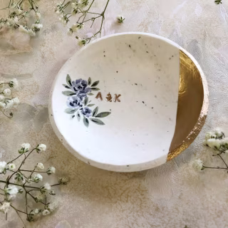 Speckled Minimalist Ring Dish