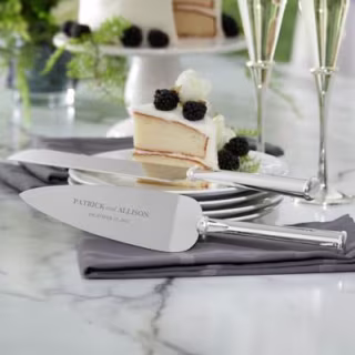 Lenox Devotion Personalized 2-Piece Cake Knife & Server Set