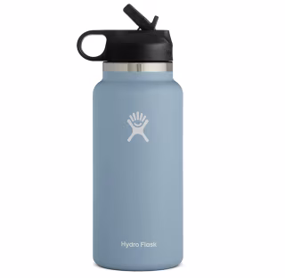 Hydro Flask with Wide Mouth Straw Lid