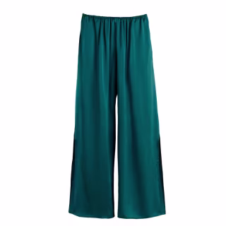 Cuyana Washable Charmeuse Cropped Wide-Leg Pant