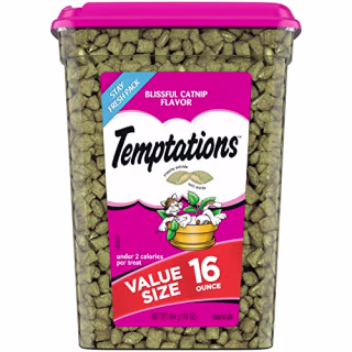 Temptations Blissful Catnip Classic Crunchy and Soft Cat Treats
