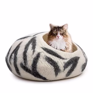 Woolygon Felt Cat Bed Cave