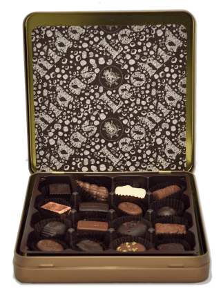 Leonidas 16 Pieces Gold Tin