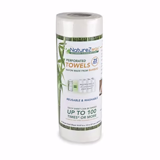 NatureZway Bamboo Perforated Towels, 25 sheets (Amazon)
