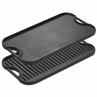 Lodge Pro-Grid Cast Iron Grill and Griddle Combo
