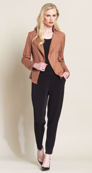 Liquid Leather Zip Jacket