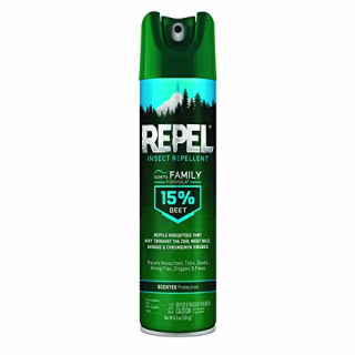 Repel 15-Percent Deet Scented Family Formula Aerosol Spray, 6.5-Ounce, 1-Pack