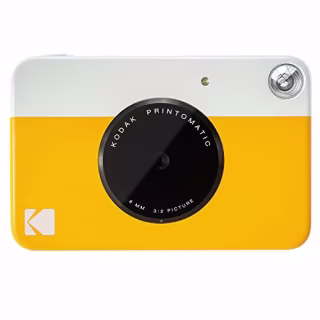 Kodak PRINTOMATIC Digital Instant Print Camera (Yellow), Full Color Prints On ZINK 2x3" Sticky-Backed Photo Paper - Print Memories Instantly