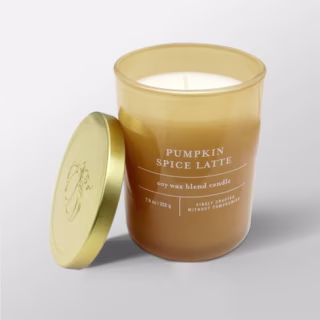 7.8oz Glass Jar Candle Pumpkin Spice Latte - Threshold(TM)