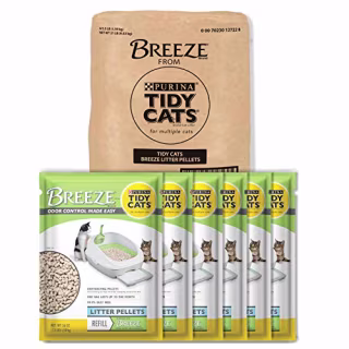 Purina Tidy Cats Litter Pellets, BREEZE Refill Litter Pellets - (6) 3.5 lb. Pouches