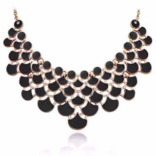 Jane Stone Openwork Bib Necklace