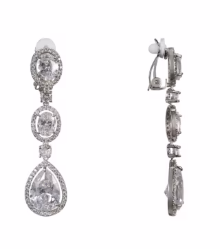 Sparkly Clip On Earrings