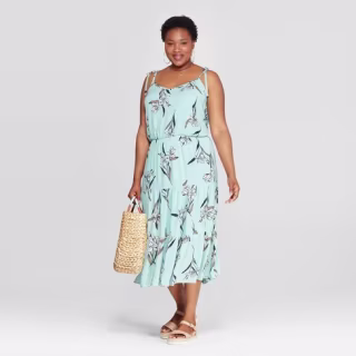 Ava & Viv Floral Sleeveless Maxi Dress