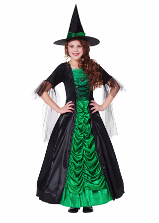 Kids Gothic Witch Costume