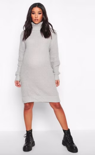 Maternity Roll Neck Jumper Dress