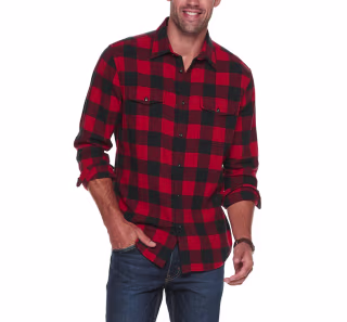 Super Soft Flannel Button-Down Shirt
