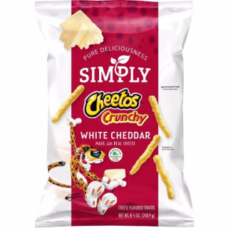 Simply Cheetos Crunchy White Cheddar Puffed Snacks - 8.5oz