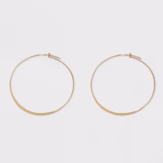 Large Thin Hoop Earrings - A New Day(TM) Gold