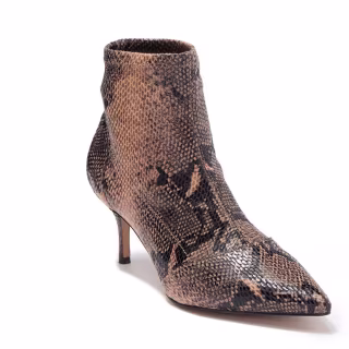 Charles David Snakeskin Sock Bootie