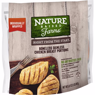 NatureRaised Farms Boneless Skinless Chicken Breasts, 32 oz. (Frozen)