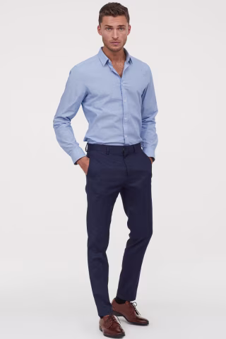 Skinny Fit Suit Pants
