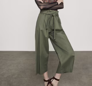 Issac Paperbag-Waist Culotte