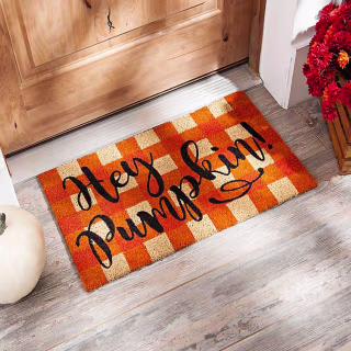 Hey Pumpkin Doormat