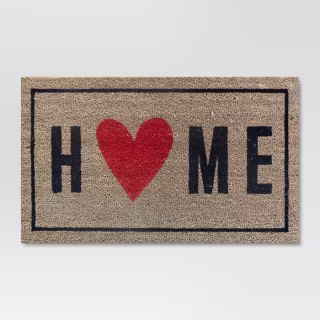 Home with the Heart Doormat