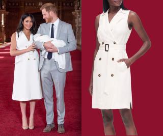 Double-Breasted Trench Dress