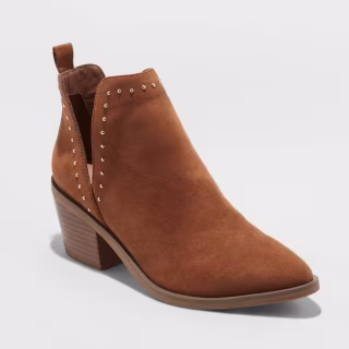 A New Day Faux Leather Studded Bootie